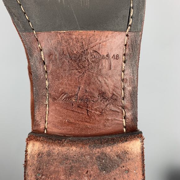 SARTORI GOLD Size 11 Brick Antique Lace Up Boots - Picture 7 of 10